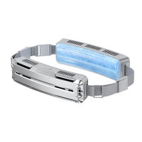 Ventilador de Cintura con Hielo Refrigeración de 360°, Viento Frío Fuerte, Sensación de Desgaste Nula, Alimentado por USB, Compacto y Portátil - details 0