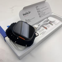 2024 Negro Hello Watch 3 Plus Reloj inteligente AMOLED 450mAH 49mm Ultra Sport Relojes inteligentes Hombre Mujer Música local NFC Llamada Bluetooth - details 2
