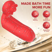 Vibrador de dedo juguete sexual para adultos para mujeres, consolador vibrador de punto G con funda de dedo flexible 2 en 1 con motor dual 10 vibrador, juguete sexual de estimulación del clítoris del pezón anal para parejas femeninas y masculinas - details 1