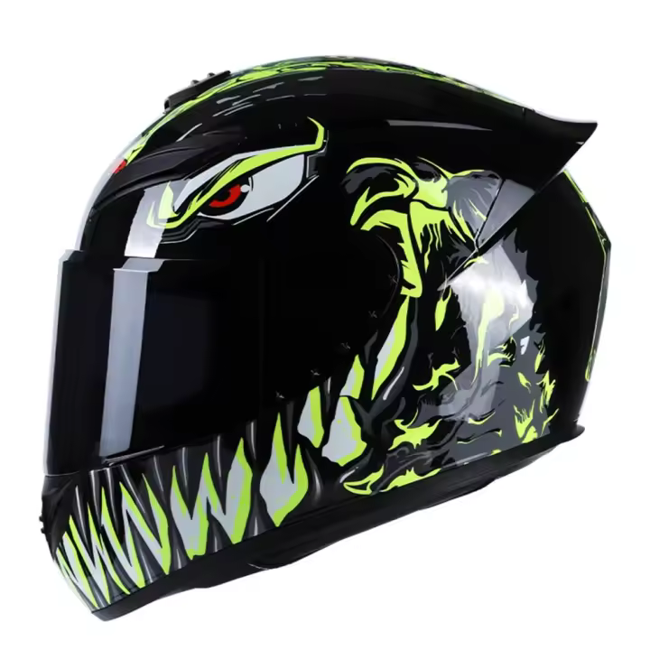Casco de motocicleta Rading de cara completa, ligero, a la moda, para moto de carreras, casco de motocicleta de alta calidad - 1