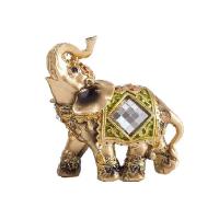 Estatua dorada de la suerte, estatuilla de riqueza, regalo, decoración del hogar, escultura de elefante Feng Shui - details 23