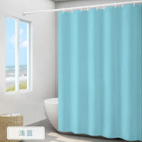 Cortinas impermeables para baño, decoración personalizada de poliéster con ganchos, envío directo, novedad - details 1