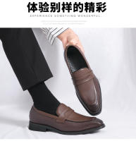 Mocasines, zapatos sin cordones, zapatos formales sin cordones de estilo británico, zapatos de hombre - details 14
