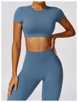 Traje de Yoga de Espalda Descubierta Deportivo para Mujeres Ropa de Fitness de Secado Rápido - details 6