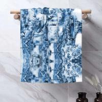 Toile De Jouy Toalla Algodón Francés Azul Marino Baño Ducha Deportes Yoga Toallas - details 141