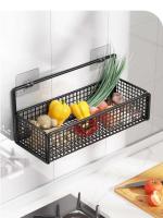 Estante de especias de material montado en la pared no perforado para cocina, estante para fregadero de platos de cocina - details 1