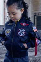 Chaqueta de Vuelo de Bombero de Ejército Americano Ma-1 Ropa de Invierno para Niños con Parche Topgun Zapatos y Ropa de Niños - details 13