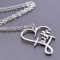 Colgante de Acero Inoxidable en Forma de Corazón Estilo Elegante Accesorios de Fe para Mujeres y Hombres - details 1