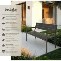 Taburete Moderno de Jardín para Dos Personas Estructura de Aluminio Resistente - details 3