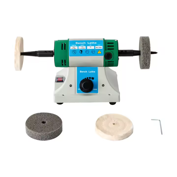 Máquina pulidora de ruedas de tela multifuncional 800-10000rpm 320W 20*15cm/7,87*5,9 pulgadas para cortar, tallar, perforar, moler y pulir - 1