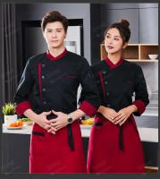 Chaqueta de Chef de restaurante de manga larga corta para Hotel, cafetería, Ropa de Trabajo de cocina, abrigo de chef de panadería, Tops, uniforme de Chef de comida rápida para hombres - details 8