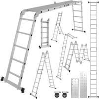 Escalera Telescópica de Aluminio Extensible, Antideslizante, Multiusos Carga de 150kg - details 95