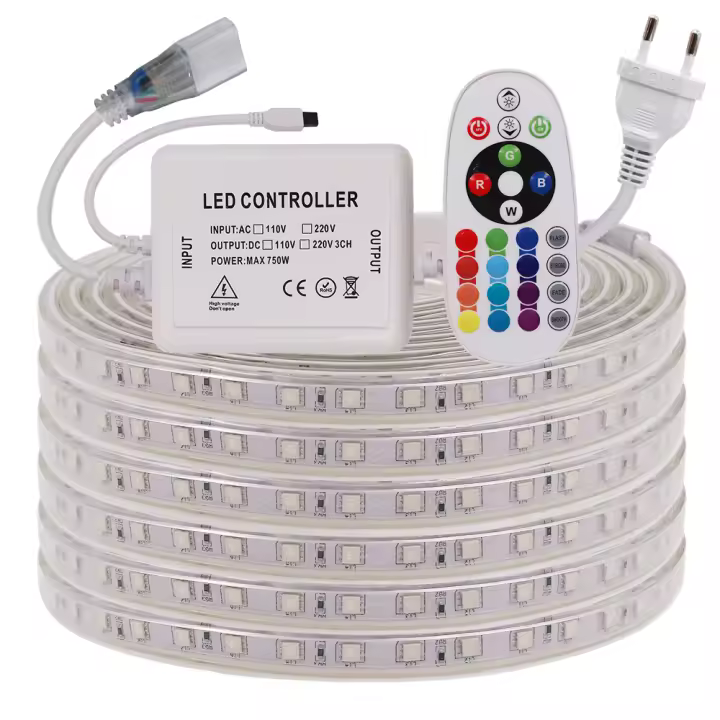 GAHADA Tira LED Impermeable Decoración al Aire Libre RGB/Blanco Cálido/Blanco Cómodo - 1