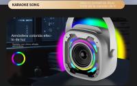 Karaoke portátil 2 micrófonos - Altavoz Bluetooth, Luz LED, USB / TF / AUX, perfect para - details 1