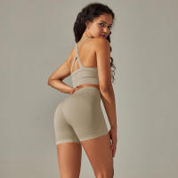 Conjunto de yoga para mujer, leggings y top de cintura alta, chándal sin costuras, tres conjuntos de entrenamiento para ropa de gimnasio - details 18
