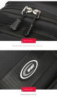 Bolso de hombro a la moda para hombre, bolso de pecho multifunción de gran capacidad, bolso de mensajes deportivo, bolso cruzado de tela de Color sólido para hombre - details 3