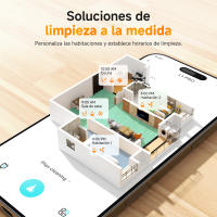 Aspiradora Robótica Inteligente PrettyCare con Función de Fregado, 15000Pa, Navegación LiDAR, Estación de Autovaciado, para Pelo de Mascotas, Pisos Duros y Alfombras - details 1