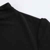 Vestido de manga larga para mujer estilo europeo americano, cinturón con cuello alto, moda Otoño/Invierno - details 2