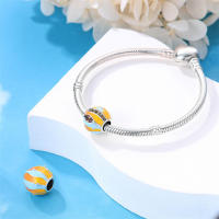 Pulsera de viaje de plata esterlina S925 con encantos de tierra para mujeres DIY de 3mm joyería fina de cumpleaños regalo con cuentas de zirconia y piedra natural - details 8