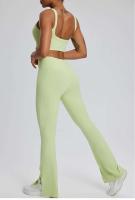 Conjunto deportivo USTADO de 2 UDS Yoga TRE para mujer, sujetador de entrenamiento transpirable Fiess, camiseta corta de manga larga para gimnasio, parte inferior ajustada para acampar - details 21