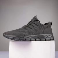 zapatos informales Unisex a la moda, calzado ultraligero de talla grande, zapatillas cómodas antideslizantes para exteriores, zapatos de malla transpirable para hombres - details 11