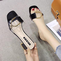 Sandalias de Mujer de Tacón Alto Desgaste Exterior Moda 2025 Estilo de Temperamento con Hebilla de Metal - details 1