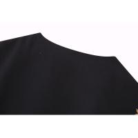 BUNO-Chaleco corto vintage con cuello de pico para mujer, chaqueta con bordado de flores y cuentas, cárdigan informal sin mangas - details 8
