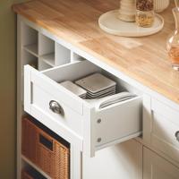 FKW47-W Carrito de Servir Carrito Auxiliar Cocina estantería de Cocina Carrito de Cocina móvil 100 x 92 x 45 cm Blanco ES - details 68