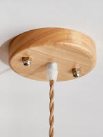 Lámpara Colgante TOMAXIN de 10 Pulgadas Estilo Bohemio Retro con Cuerda de Hierba Tassel para Dormitorio Restaurante Bar y Lámpara de Isla Fuente de Luz Energética Ahorradora Instalación Tipo de Cordón Color Blanco Cálido - details 5