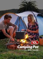 Naturehike-Olla de Camping de aleación de aluminio de 10l, olla colgante de gran capacidad, utensilios de cocina para exteriores - details 0