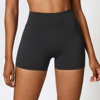 Pantalones cortos deportivos de cintura alta para mujer, levantamiento de cadera, fiess, correr, ciclismo, secado rápido, transpirables, Yoga, 3 puntos - details 4