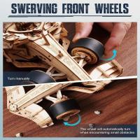 Rompecabezas de Puzzle de Madera 3D de Carrera Kit de Coche Rápido para Adultos - details 6
