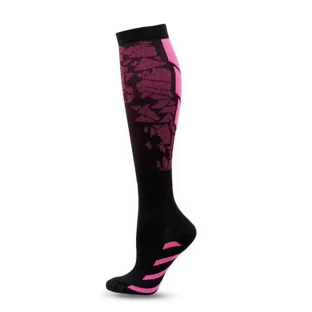 Calcetines deportivos largos de compresión para hombre y mujer, medias deportivas de 20-30mmHg para maratón, ciclismo, fútbol, ​​venas varicosas, cuidado del embarazo - 1