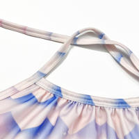 Traje de baño de sirena rendimiento traje de baño de tres piezas cola de pez grande, mediano y pequeño niñas transfronterizas ropa de bikini para niños - details 5