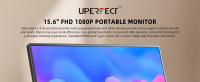 Monitor portátil de 15,6 pulgadas para ordenador portátil, dispositivo con USB C, HDMI, pantalla IPS UltraSlim con VESA, cuidado ocular, altavoz Dual, pantalla externa - details 0