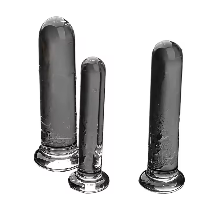 Empaque privado, consolador transparente sexy, tapón anal con forma de adulto, consoladores BDSM, juguetes sexuales de placer, entrenador anal para hombres y parejas - 1