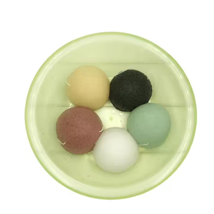 Konjac-esponja Facial exfoliante, herramienta de limpieza Facial, 5 piezas - 1