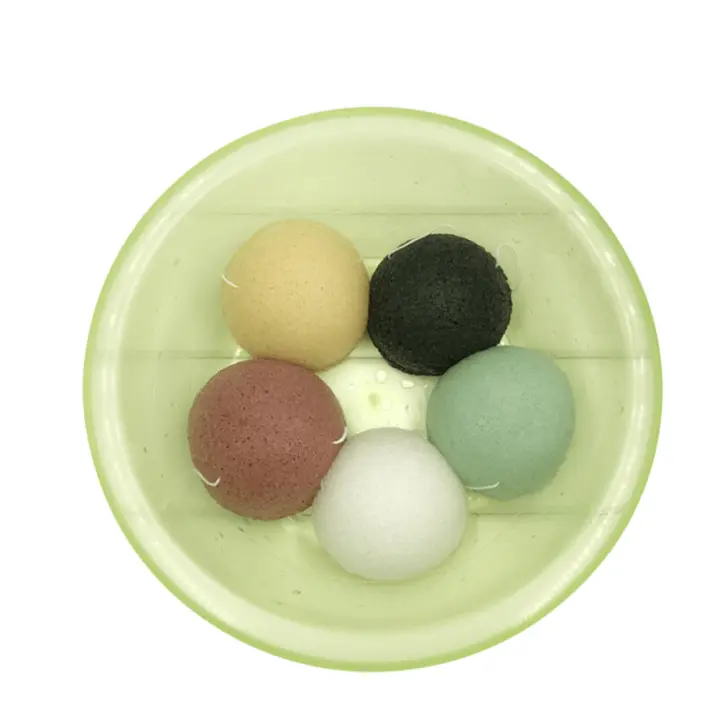 Konjac-esponja Facial exfoliante, herramienta de limpieza Facial, 5 piezas - 1