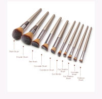 Juego de brochas de maquillaje profesional para mujer, alta calidad, belleza, maquillaje coreano, cosméticos, 10 Piezas - details 6