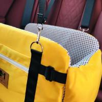 Transportín de mascotas para perros y gatos, asiento de coche, protección de mascotas, intercapa de algodón y espuma de polietileno - details 15