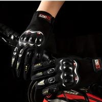 Guantes de Moto Transpirables con Pantalla Táctil y Protección de Nudillos Duros, Antideslizantes, de Tejido Cómodo para Moto - details 4