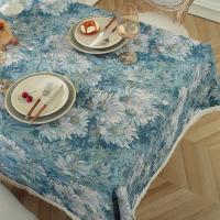 Mantel Vintage Floral con Estampado Decoración de Mesa Campestre para Comedor y Centro de Salón - details 4