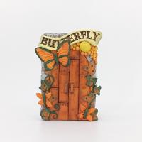 Figurita de puerta de hada elfo para jardín, artesanías de resina, puerta de jardín en miniatura divertida, puerta de hadas hecha a mano, decoración de escritorio - details 7