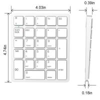 2.4GHz Financial Accounting Number Numeric Keypad Rechargeable Wireless Keyboard Digital for Laptop Computer - details 4