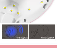 PARKSON-lámpara UV de secado de uñas, herramienta profesional de manicura, secador de uñas de Gel, lámpara LED inteligente de alta potencia, máquina de fototerapia, 12W - details 6