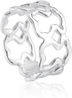 Anillo de Plata de Primera Ley para Mujer, con Motivo de 0,96 cm, Ancho x, Atemporal y Delicado, Colección Carrusel - details 1