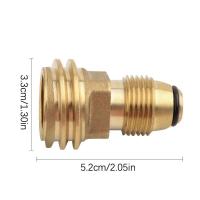Válvula de servicio de salida POL de tanque de baja presión QCC, conector lateral de propano para acampar al aire libre de latón, conector de estufa de gas - details 5