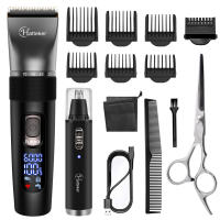 HATTEKER-cortadora de pelo profesional multifunción para hombres, cuchilla de acero inoxidable, recortadora de pelo de nariz, recortadora de barba - details 0