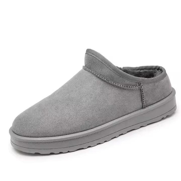 Nuevo Taza de mula de piel de invierno de alta calidad, Mokasin, zapatos de felpa HS para hombre a bajo precio, Euro - 1