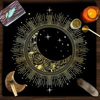 Mantel de Jardín Lunar Tela de Tarot Decoración de Mesita de Brujería Almohadillas de Astrología - details 0